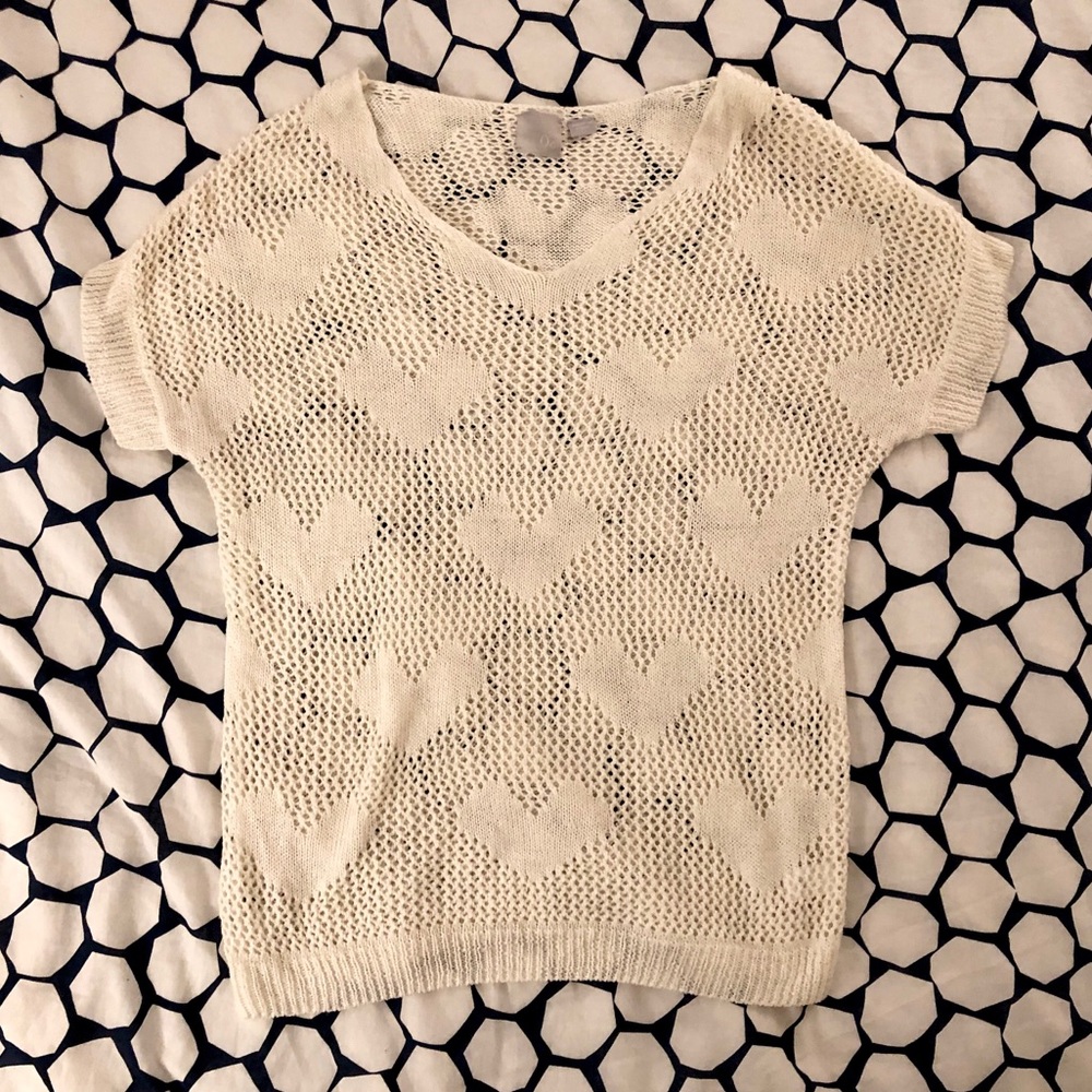 Zero Degrees Celsius Pull Over Crochet Sweater Top - image 1